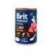 Корм вологий Brit Premium by Nature k консерви для собак з яловичиною і тельбухами 400 г 8595602561810 100411/8584 фото 1