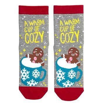 Новорічні шкарпетки з індійської бавовни "a Warm Cup of Cozy" 213101 213101 фото