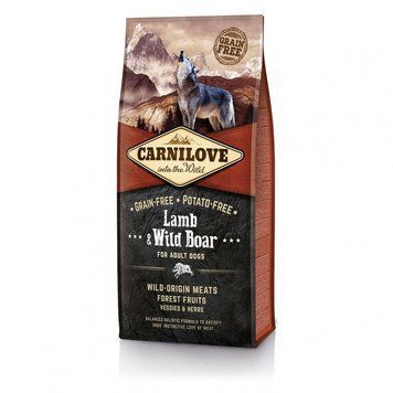Корм сухий Carnilove Adult Lamb and Wild Boar для дорослих собак усіх порід з ягнятиною та диким кабаном 12 кг 150817/8921 фото