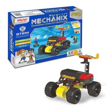 Металевий конструктор з електромотором ROBOTIX №0 (84 елм./5 моделей) Zephyr 8904136010273 1027 8904136010273 фото