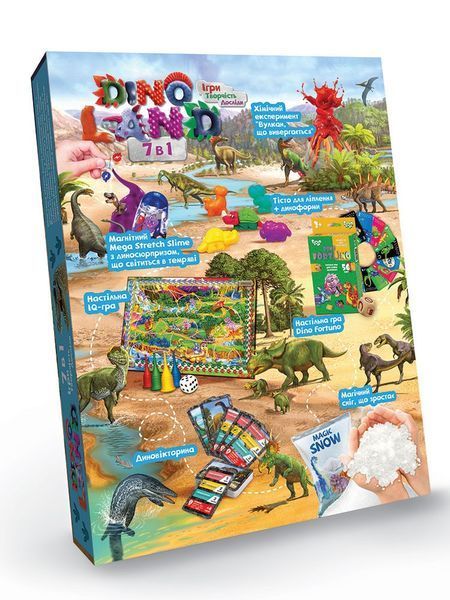 Креативна творчість "Dino Land" 7в1 5+ DT_DL-01-01U фото