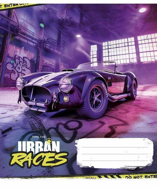 Комплект 5 шт загальних зошитів Time the urban races. Зошит Школярик 48 арк. у клітинку 3439 4820006470081 4820006470081_048-3439K фото