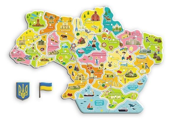 Магнітна гра Dodo Мапа України (200268) 4823115908698 4823115908698 фото
