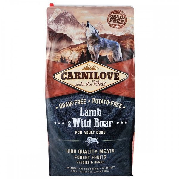 Корм сухий Carnilove Adult Lamb and Wild Boar для дорослих собак усіх порід з ягнятиною та диким кабаном 12 кг 150817/8921 фото