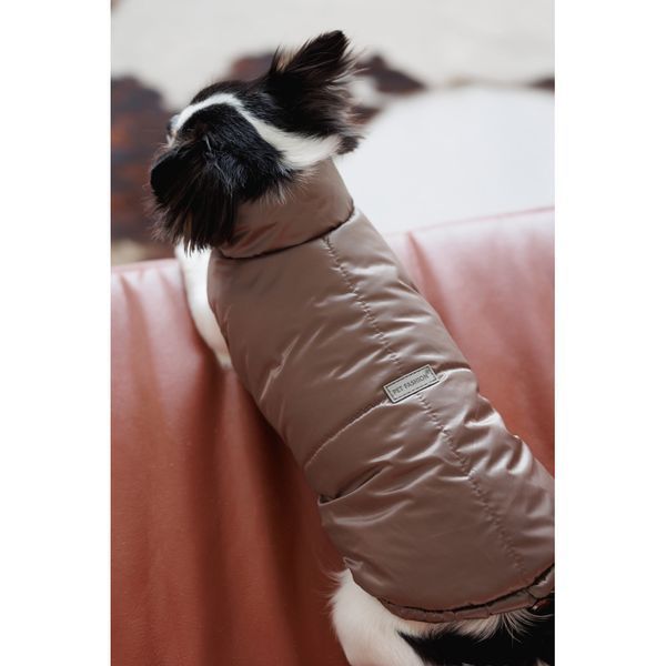 Жилет Pet Fashion Hardy для собак утеплений водонепроникний з отвором для повідця бежевий розмір M2 4823082437467 4823082437467 фото