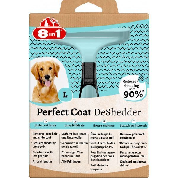 Дешеддер 8in1 Perfect Coat для вичісування собак розмір L 10 см 4048422151821 4048422151821 фото