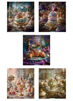 Комплект 5 шт загальних зошитів Luxury desserts. Зошит Школярик 96 арк. у клітинку 3477 4820006476489 4820006476489_096-3477K фото