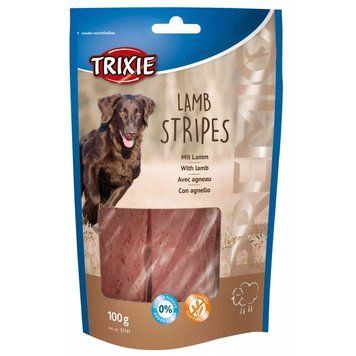 Ласощі Trixie Premio Lamb Stripes для собак полоски з ягням 100 г 4011905317410 4011905317410 фото