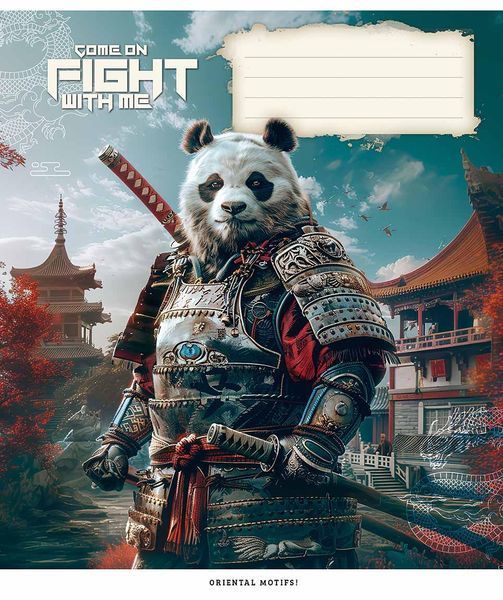Набір 5 шт, зошит учнівський, Come on fight with me. Зошит Star у клітинку 36 арк. 3445 4823088231861 4823088231861_036-3445K фото