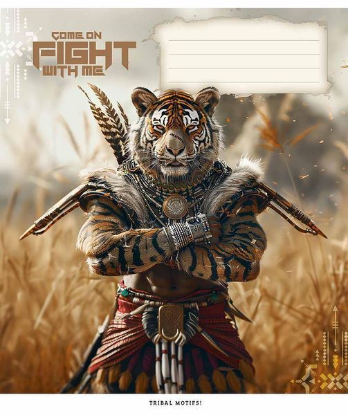 Набір 5 шт, зошит учнівський, Come on fight with me. Зошит Star у клітинку 36 арк. 3445 4823088231861 4823088231861_036-3445K фото