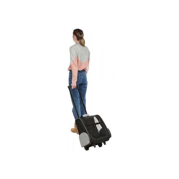 Сумка-рюкзак Trixie для собак Trolley до 8кг з поліестеру чорна/сіра 32х45х25 см 4011905028804 4011905028804 фото