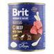 Корм вологий Brit Premium by Nature k консерви для собак з яловичиною і тельбухами 800 г 8595602561827 100413/8607 фото 1