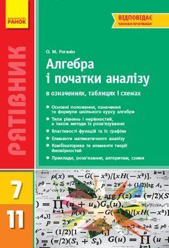 Книга Алгебра і початки аналізу в означеннях; таблицях і схемах. 7-11 кл. (Рятівник) Ранок Автор - Роганін О. М. Т470232У 9786170903419 фото