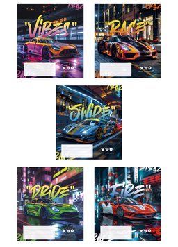 Комплект 5 шт загальних зошитів Night racers. Зошит Школярик 48 арк. у клітинку 3452 4820006470081 4820006470081_048-3452K фото