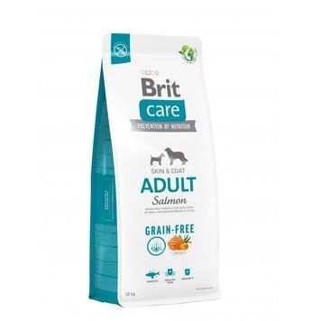 Корм сухий Brit Care Dog Grain-free Adult для дорослих собак малих і середніх порід беззерновий з лососем 12 кг 8595602558834 8595602558834 фото