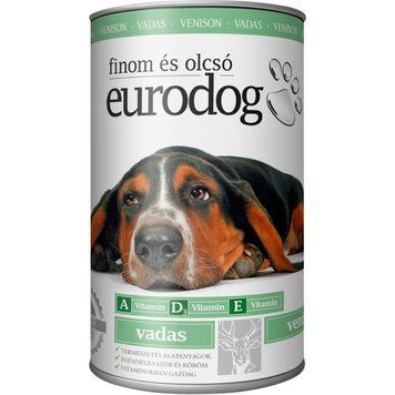 Корм вологий EuroDog Venison для собак шматочки в желе з олениною 415 г 848064***** фото