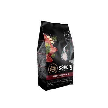 Корм сухий Savory Small Breed rich in Fresh Turkey and Lamb для дорослих собак малих порід до 10 кг зі свіжим ягням та індич 4820232630358 4820232630358 фото
