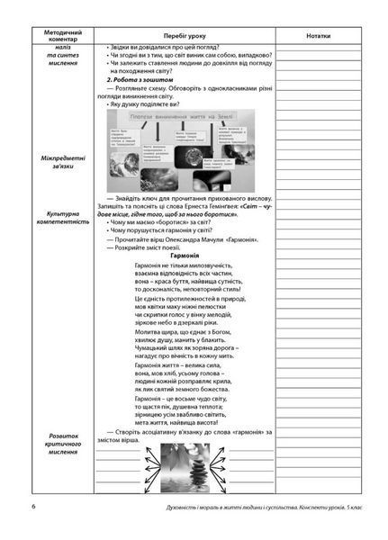 Духовність і мораль в житті людини і суспільства. Конспект уроків та зошит 5 клас. 978-966-944-267-3 9789669442673N фото