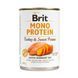 Корм вологий Brit Mono Protein Turkey and Sweet Potato для собак з індичкою та бататом 400 г 8595602555383 100837/100056/9759 фото 1