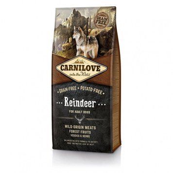 Корм сухий Carnilove Adult Raindeer для дорослих собак усіх порід з північним оленем 12 кг 150820/8884 фото