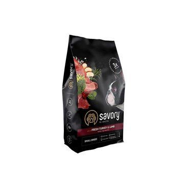 Корм сухий Savory Small Breed rich in Fresh Turkey and Lamb для дорослих собак малих порід до 10 кг зі свіжим ягням та індичкою 4820232630365 4820232630365 фото