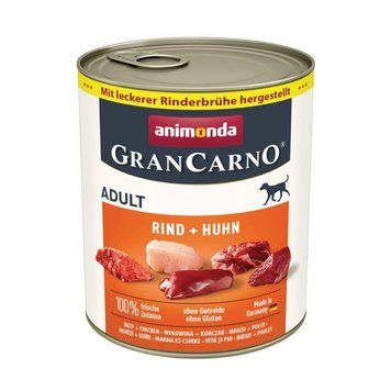 Корм вологий GranCarno Adult Beef Chicken для дорослих собак з яловичиною і куркою 800 г 4017721827676 AM-82741 фото