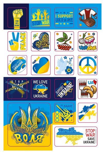 Набір наліпок "Незламна" Талант 4+ 80А5NEZ фото