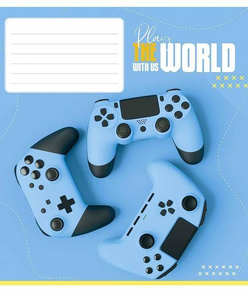 Зошити учнівські, 5 шт, по 18арк., Play ВД-лак, Зошит Школярик у лінію 3423 4820006470470 4820006470470_018-3423L фото