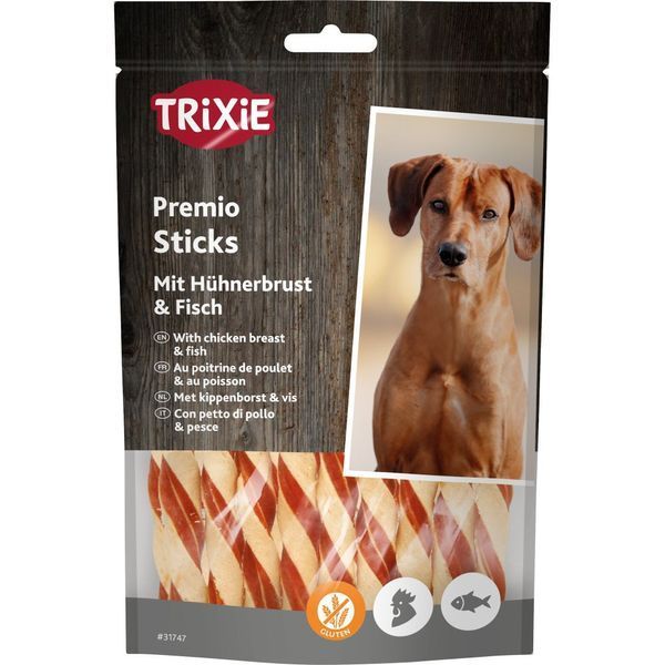Ласощі Trixie Premio Fish Chicken Sticks для собак з куркою та рибою 80 г 4053032390195 4053032390195 фото