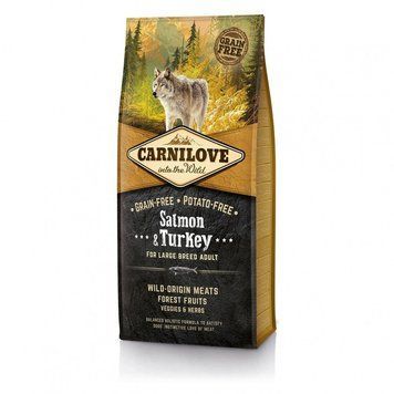 Корм сухий Carnilove Adult Large Breed Salmon and Turkey для дорослих собак великих порід вагою від 25 кг з лососем та індич 150821/8945 фото