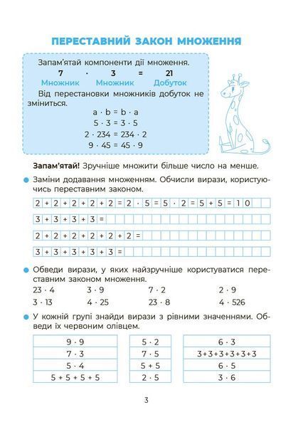 Книга Математика. Вивчаю таблицю множення. УШД030 Основа Автор - Н. Ф. Юрченко ПШМ285 9786170044334 9786170044334 фото