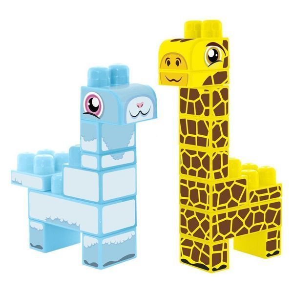 "Baby Blocks" конструктор "Сафарі" Жирафа і лама Wader 41500 фото