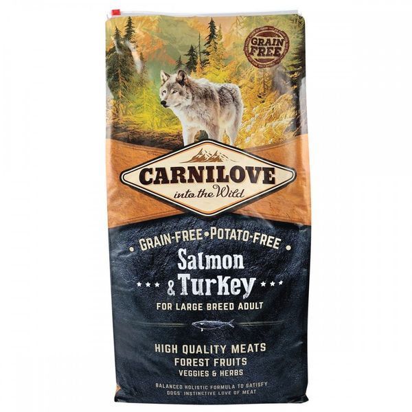 Корм сухий Carnilove Adult Large Breed Salmon and Turkey для дорослих собак великих порід вагою від 25 кг з лососем та індич 150821/8945 фото