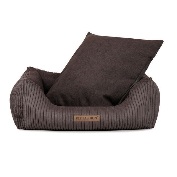 Лежак Pet Fashion DEVID для собак шоколадний 62*50*19 4823082444502 4823082444502 фото