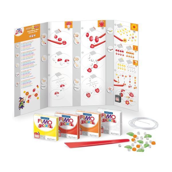 Набір для створення прикрас Fimo kids, "Квіти", 4 кол.*42 г, Fimo 8033 02 4007817805206 4007817805206 фото