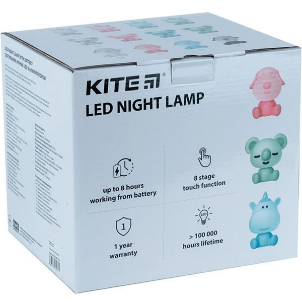 Світильник-нічник LED з акумулятором Unicorn Kite K24-491-1-1 білий 4063276179296 4063276179296 фото