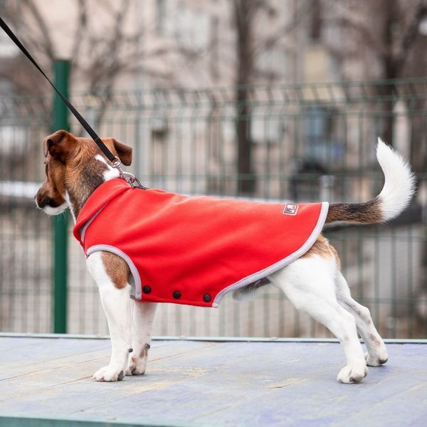 Жилет Pet Fashion Fleecy для собак червоний/сірий ХS2 4823082419654 4823082419654 фото