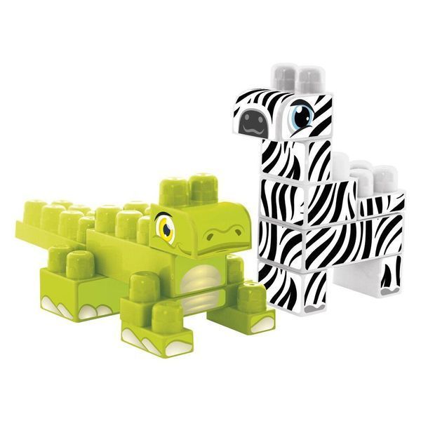 "Baby Blocks" конструктор "Сафарі" Крокодил і зебра Wader 41501 фото